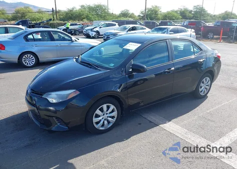2016 Toyota Corolla Le из США, поврежденный, VIN 2T1BURHE6GC554323